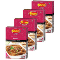 Shan Kunna Recipe and Seasoning Mix 1.76 oz (50g) - Spice Powder for Traditional Velvety Stewed Curry - Suitable for Vegetarians - Airtight Bag in a Box (Pack of 4)