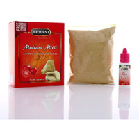 Hemani Multani Mitti with Dehydrated Tomato 200g (7.1 OZ) - Fuller's Earth - Nature's Skin Cleanser - with FREE Rose Water in Box