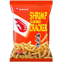 Nongshim Shrimp Crackers Set (Original Flavor + Spicy Flavor) 4 pack