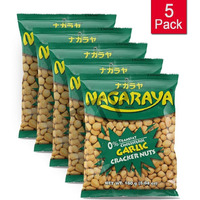 Nagaraya Cracker Nuts Garlic Pack of 5 (160 G Per Pack)