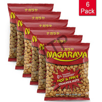 Nagaraya Cracker Nuts Hot n Spicy 5.64 Ounce Packages, Pack of 6