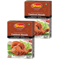 Shan - Tandoori Masala Seasoning Mix (50g) - Spice Packets for Tandoori Style Chicken (Pack of 2)