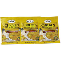 Grace Country Style Seasoned Chicken Flavored Soup Mix (3 Pack, Total of 180g)