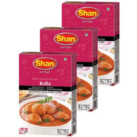 Shan - Kofta Seasoning Mix (50g), Spice Packets for Meat Balls in Spicy Curry (Pack of 3)