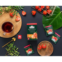 Ahmad Tea Black Tea, Strawberry Sensation Teabags, 20 ct (Pack of 1) - Caffeinated & Sugar-Free