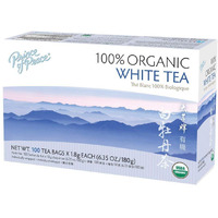 Prince of Peace Organic White Tea, 100 Tea Bags  100% Organic White Tea  Unsweetened White Tea  Lower Caffeine Alternative to Coffee  Herbal Health Benefits