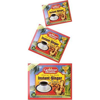 Caribbean Dreams Instant Ginger Tea, Pre-Sweetened, 10 Sachets (3 Pack)