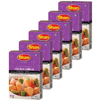 Shan Chicken Jalfrezi Recipe and Seasoning Mix 1.76 oz (50g) - Spice Powder for Stir Fried Chicken and Vegetables in Tomato Sauce - Suitable for Vegetarians - Airtight Bag in a Box (Pack of 6)