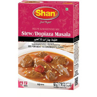 Shan Stew/Dopiaza Recipe and Seasoning Mix 1.76 oz (50g) - Spice Powder for Meat in Condiments Curry - Suitable for Vegetarians - Airtight Bag in a Box