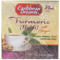 Caribbean Dreams Turmeric Ginger Tea (Curcumin, All Jamaican )