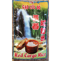 5 Pounds Asian Taste Red Cargo Rice, Product of Thailand (One Bag Per Order)