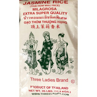 Three Ladies Rice (Jasmine Extra Super Quality, 25 lbs)