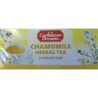 Caribbean Dreams Chamomile Herbal Tea Caffeine Free, 24 Tea Bags (3 Pack)