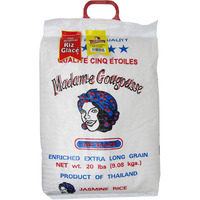 Madame Gougousse Premium 20 lb Jasmine Rice - Aromatic, Long Grain Excellence