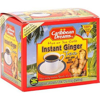 Caribbean Dreams Instant Ginger Tea, Pre-Sweetened, 10 Sachets (2 Pack)