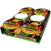 Nissin Hot & Spicy Fire Wok, Sizzlin' Rich Pork, 4.37 Ounce (Pack of 6)