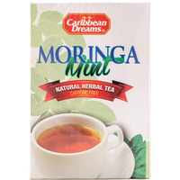 Caribbean Dreams Moringa Mint Natural Herbal Tea 20 Tea Bags