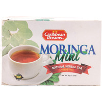 Caribbean Dreams Moringa Mint Natural Herbal Tea 20 Tea Bags