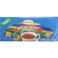 Grace Special Select Ginger Mint Tea (3 Pack - 72 Tea Bags, Total of 4.05oz)