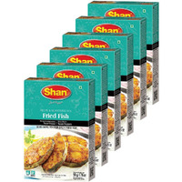 Shan - Fried Fish Seasoning Mix (50g) - Spice Packets for Spicy Fried Fish (Pack of 6)