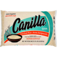 Goya Foods Canilla Extra Long Grain White Rice, 20 Pound