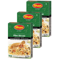 Shan - Pilau Biryani Seasoning Mix (50g) - Spice Packets for Mughal Style Meat Pilaf (Pack of 3)