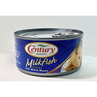 Century Milkfish Fillet with Black Beans (Bangus with Tausi) 6.5 oz per can (6-PACK)