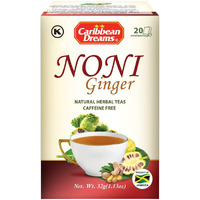 Caribbean Dreams Noni Ginger Tea, 20 Tea Bags,