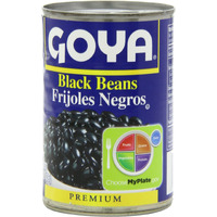 Goya Black Beans - Frijoles Negros 15.5 Oz Pack of 6