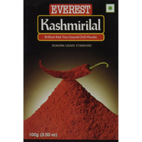 Everest Kashmiri Lal Ground Spice Used in Dishes for Its Hot Taste and Reddish Color (Box, 100 Gms)