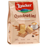 Loacker Quadratini Cappuccino Wafer Cookies (220g)