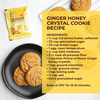 Prince of Peace Instant Ginger Honey Crystals, 2 Packs of 10 Sachets  Instant Hot or Cold Beverage  Easy to Brew Ginger and Honey Crystals
