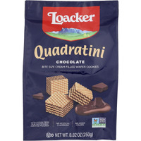 Loacker Wafer Quadratini Chocolate Cream, 8.82 oz (14301)