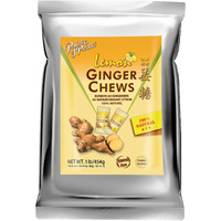 Prince of Peace Ginger Chews With Lemon, 1 lb.  Candied Natural Candy