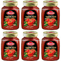 Sera Double Concentrate Tomato Paste 24.7 oz (6 PACK) | 100% All Natural | No Additives | No Preservatives | Perfect For Pizza, Soup, Stews, Tikka Masala, Shakshouka!