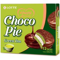 Lotte Choco pie Green Tea 12 individual pack