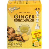 Prince of Peace Ginger & Lemon Honey Crystals (18g x 10) (Pack of 3)