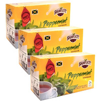 Shavuot 100% Natural Jamaican Peppermint Tea 24 Bags (Pack of 3)