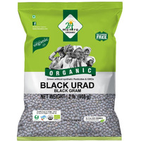 Organic Urad Dal Black Whole 2 Pounds, Black Matpe Beans or Black lentils, USDA Certified Organic - 24 Mantra Organic