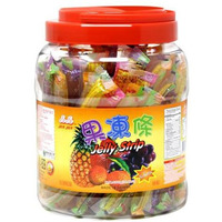 Jin Jin Fruit Jelly Filled Strip Straws Candy - Many Flavors! (35.26 oz)(TWO PACK)