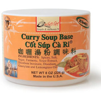 Quoc Viet 4-Pack of Curry Flavored Soup Base Cot Sup Ca Ri Brand 8 oz Plastic Jar 4 Pack