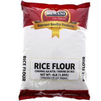 HEMANI Fine White Rice Flour 4LB (1.8 KG) - Non GMO, Gluten Free - Great for Baking - Farine de Riz