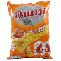 Hanami Prawn Crackers Hot Chilli Flavour 62g.