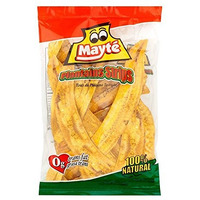 Mayte Plantain Chips Platanitos Real Plantain Strips Cooked In Palm Oil, Light Salted, 100% Natural 0g Trans Fat Big Bag of 12.35 oz