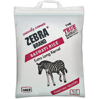 Zebra Extra Long Kernel Naturally Aromatic Basmati Rice - Naturally Aged - 4lb.,1.814kg