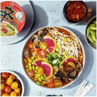 Nongshim VEGAN, VEGGIE, MEATLESS Gourmet Shin Ramen Noodle Soup Cup, Korean Instant Ramen Noodle/K - Food, 2.64oz (Pack of 6), Set of 2 - Total 12 Pack