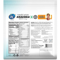 Induben Khakhrawala Premium Tasty and Healthy Indian Gujarati Snacks Khakhra 200gm (7 oz) MASALA SPICES Pack of 2