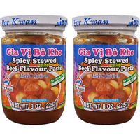 Por Kwan Gia Vi Bo Kho - Spicy Stewed Beef Paste (2 Pack, Total of 16oz)