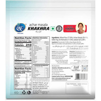 Induben Khakhrawala Premium Tasty and Healthy Indian Gujarati Snacks Khakhra 200gm (7 oz) ACHAR ( PICKLE ) MASALA Pack of 2