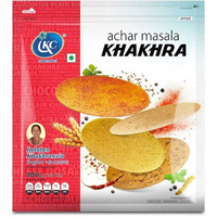 Induben Khakhrawala Premium Tasty and Healthy Indian Gujarati Snacks Khakhra 200gm (7 oz) ACHAR ( PICKLE ) MASALA Pack of 2